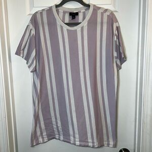 ASOS New Look Lavender and White Striped Tee